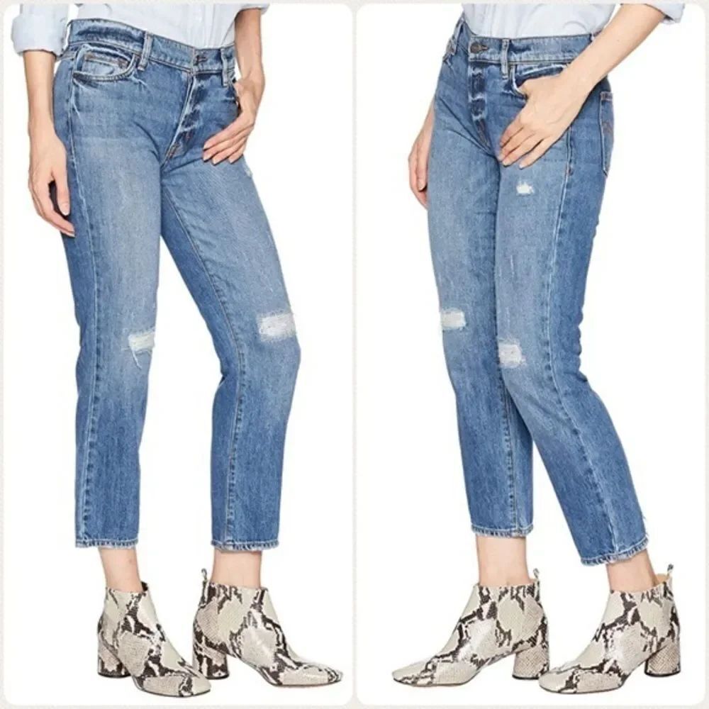NWT Sanctuary Distressed Disrupt Slim Boyjean Button Fly Jeans